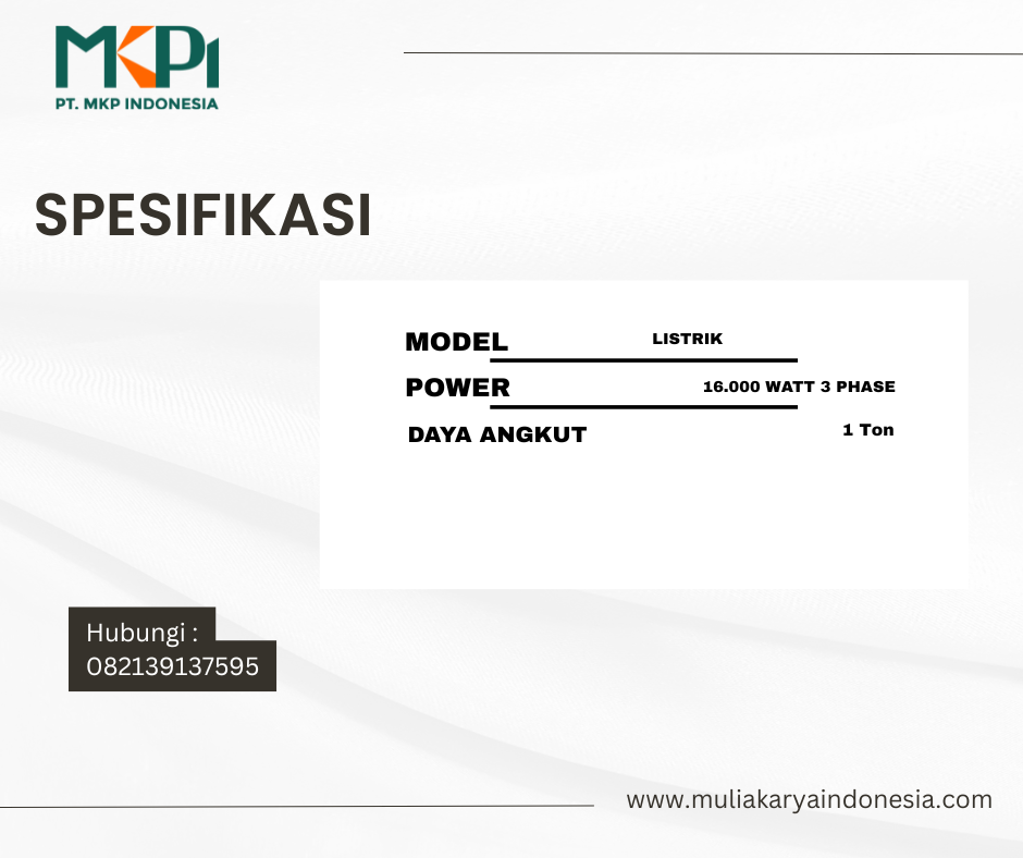 Sewa Hoist Crane di Bandung