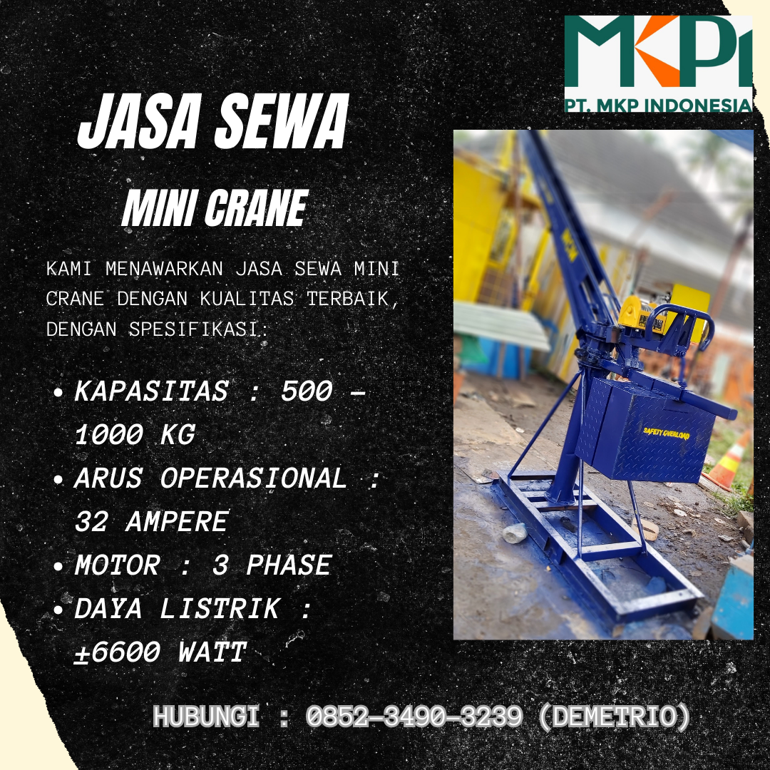 Sewa Mini Crane PALING MURAH PANDEGLANG