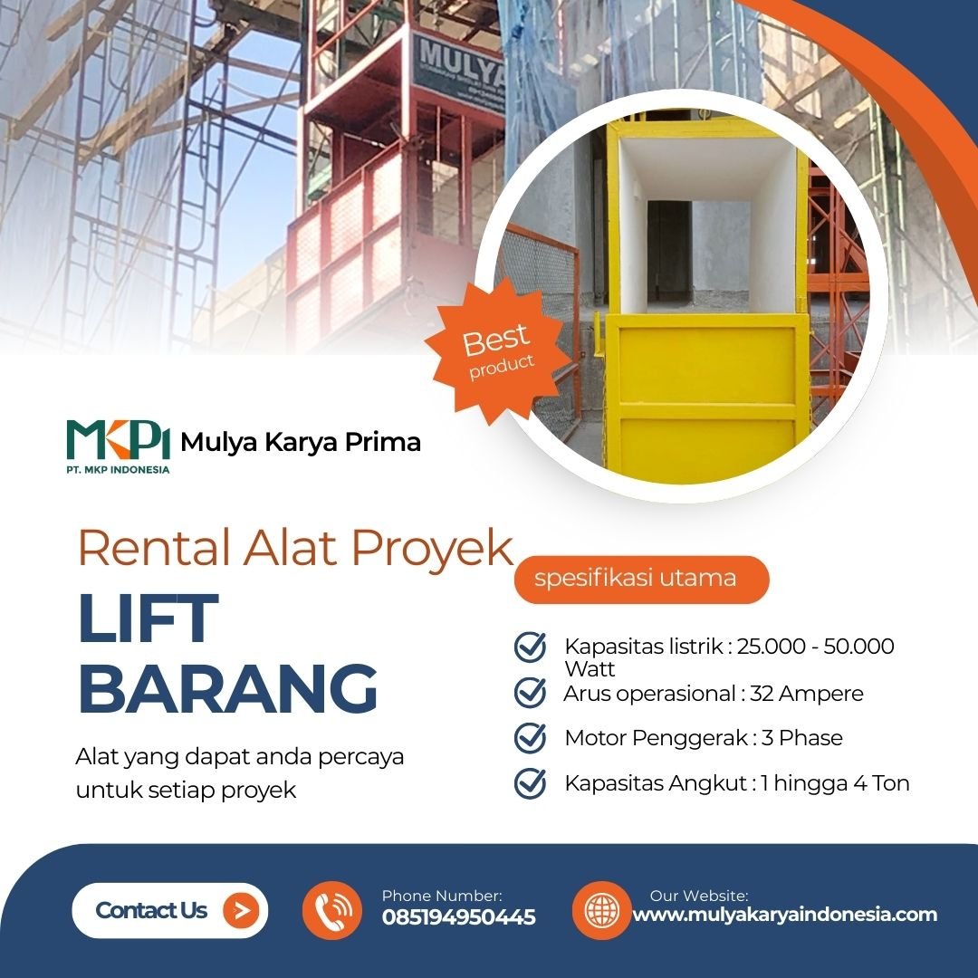 Sewa Lift Barang 1 Ton 