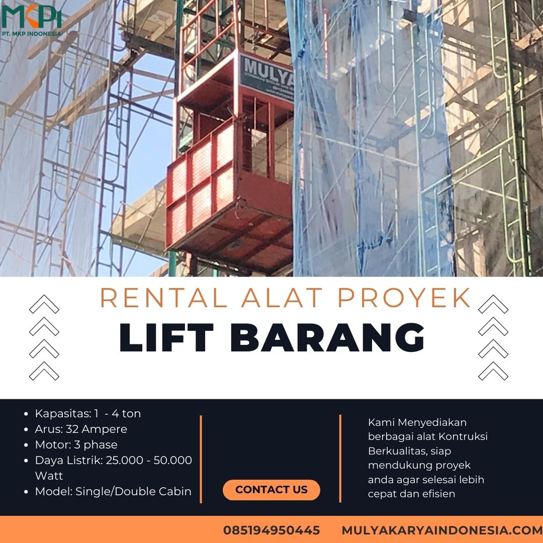 Sewa Lift Barang 1 - 4 Ton 
