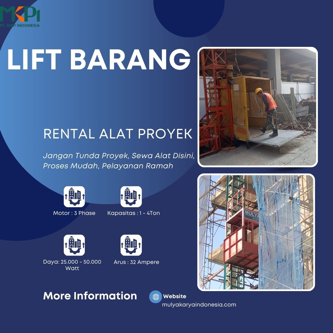 Sewa Lift Barang 1 - 4 Ton 