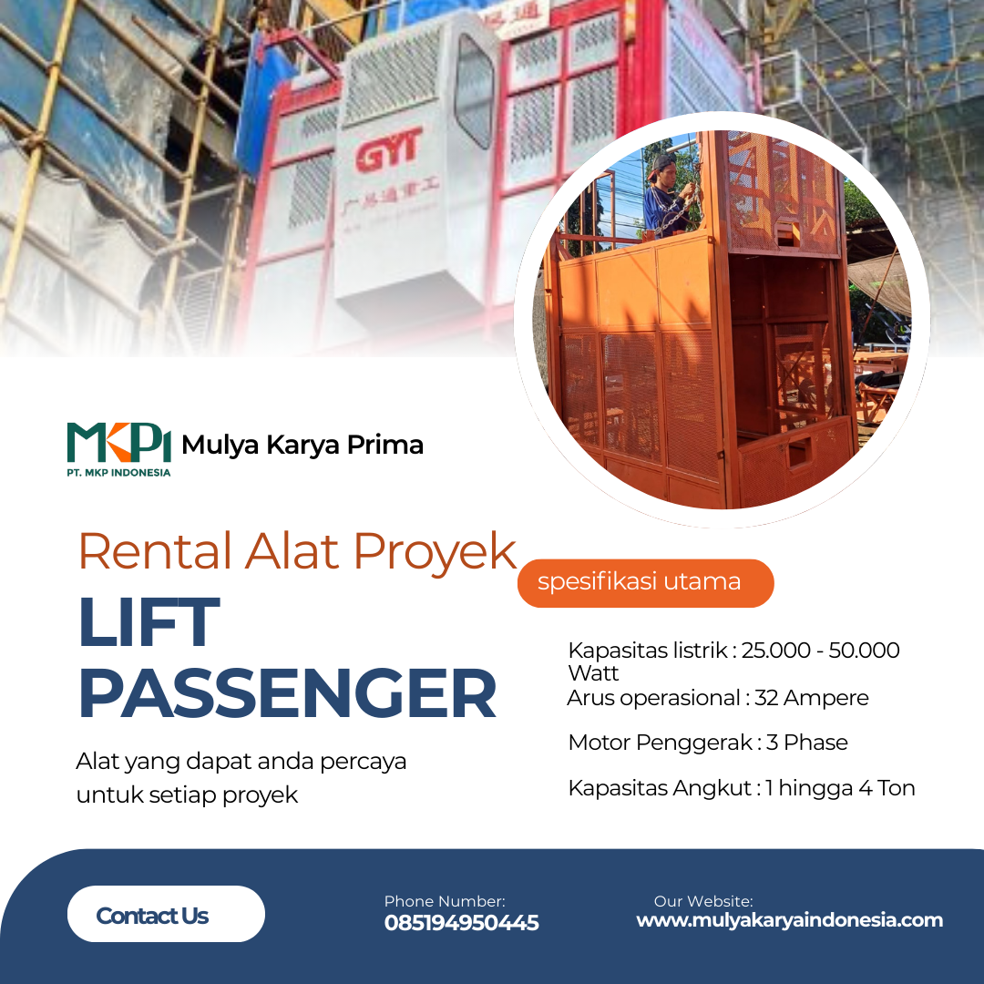 Sewa Lift Passenger 1 - 4 Ton 