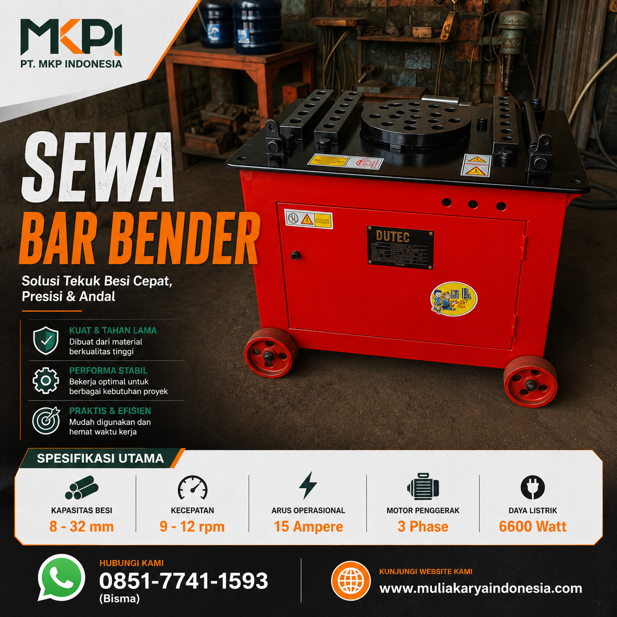 sewa bar bender